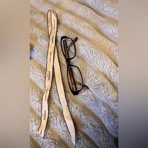 Authentic Chanel ribbon glasses s not included